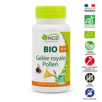 MGD GELÉE ROYALE POLLEN BIO 90 GELULES