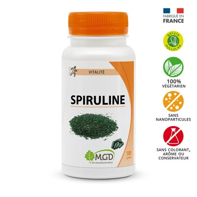 MGD SPIRULINE 100 GELULES