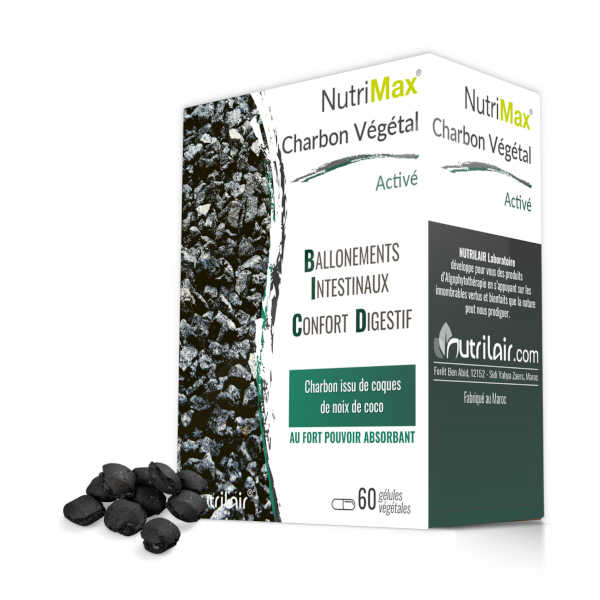 NUTRIMAX CHARBON VEGETAL ACTIVE 60 GÉLULES