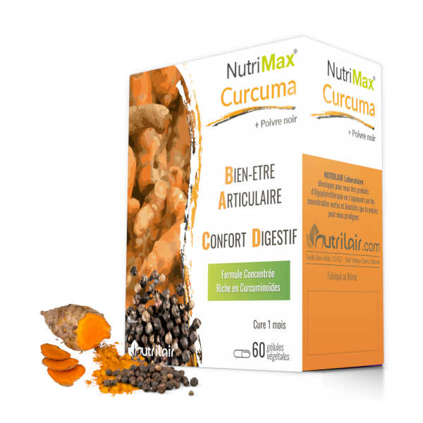 NUTRIMAX CURCUMA + POIVRE NOIR 60 GÉLULES