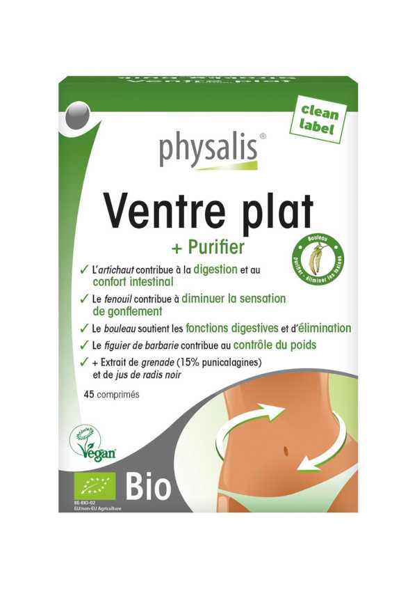 PHYSALIS VENTRE PLAT BIO 45 COMPRIMÉS