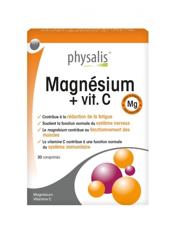 PHYSALIS MAGNESIUM + VITAMINE C 30 COMPRIMES